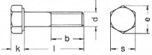 DIN 931 Zeskantbout