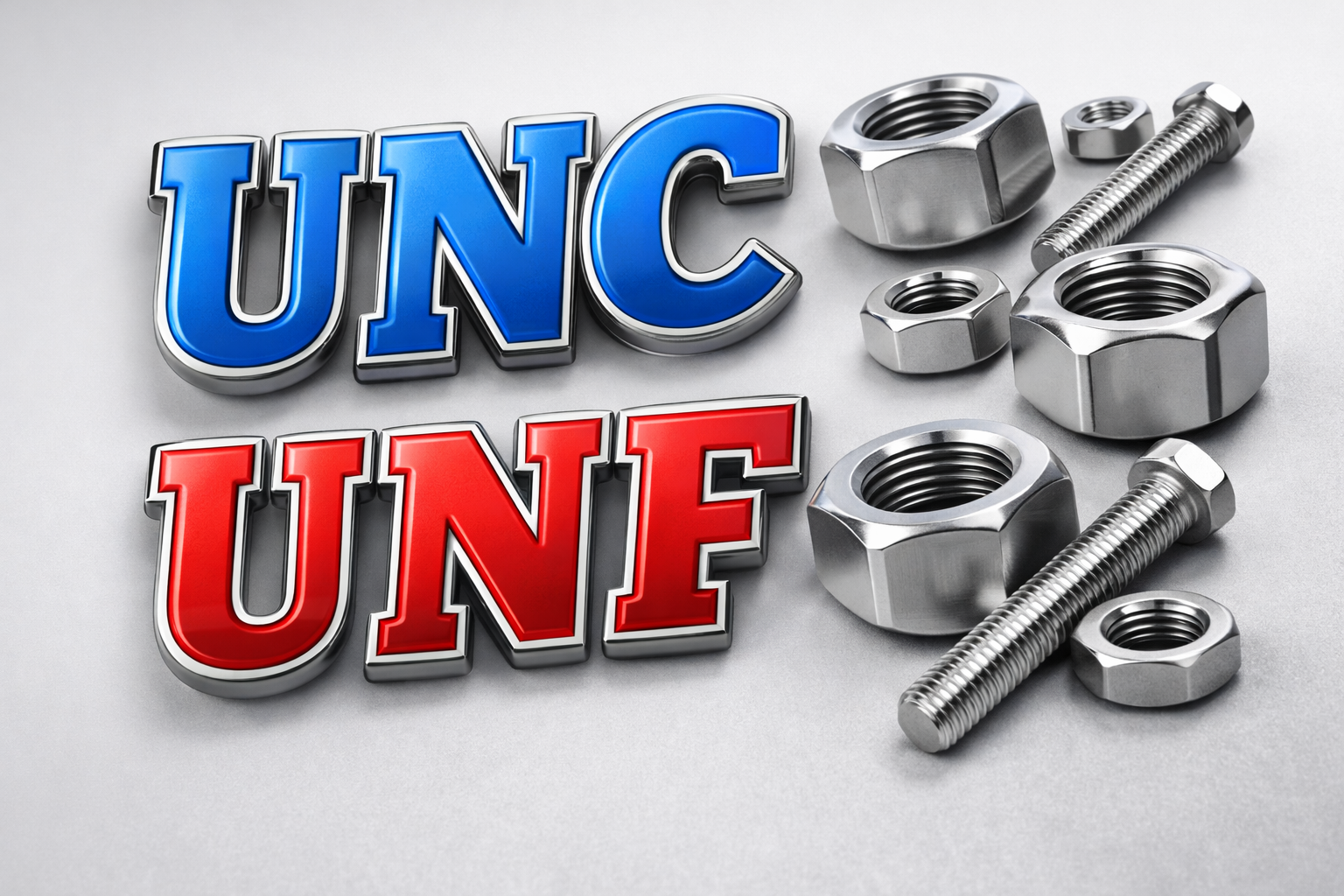 UNC en UNF bouten en moeren