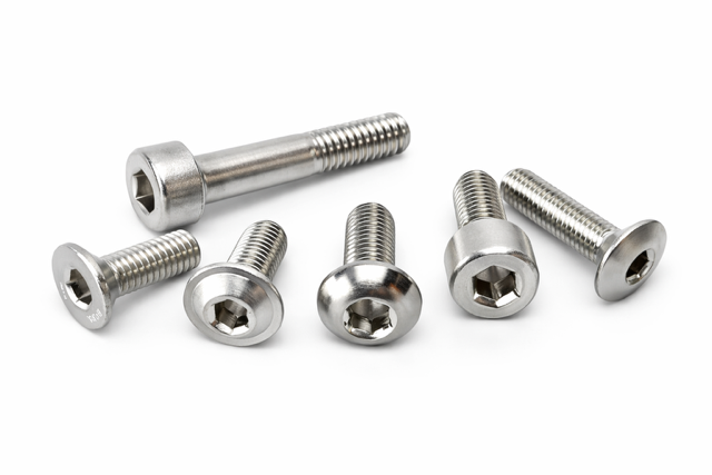 Verschillende soorten inbusbouten