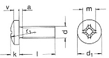 m2x16 stainless steel 100x