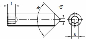 3/8-24 x 3/8 edelstahl