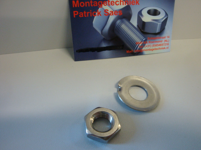 Swing axle  529 / 530 Borg set nut and locking plate