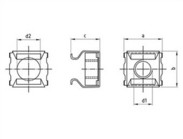 m10 edelstahl 25x