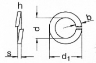 m16 verzinkt 50x