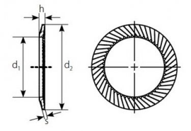 m6 edelstahl 50x