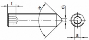 3/8-24 x 1/2 edelstahl