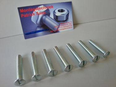 Clutch cover screw set galvanized